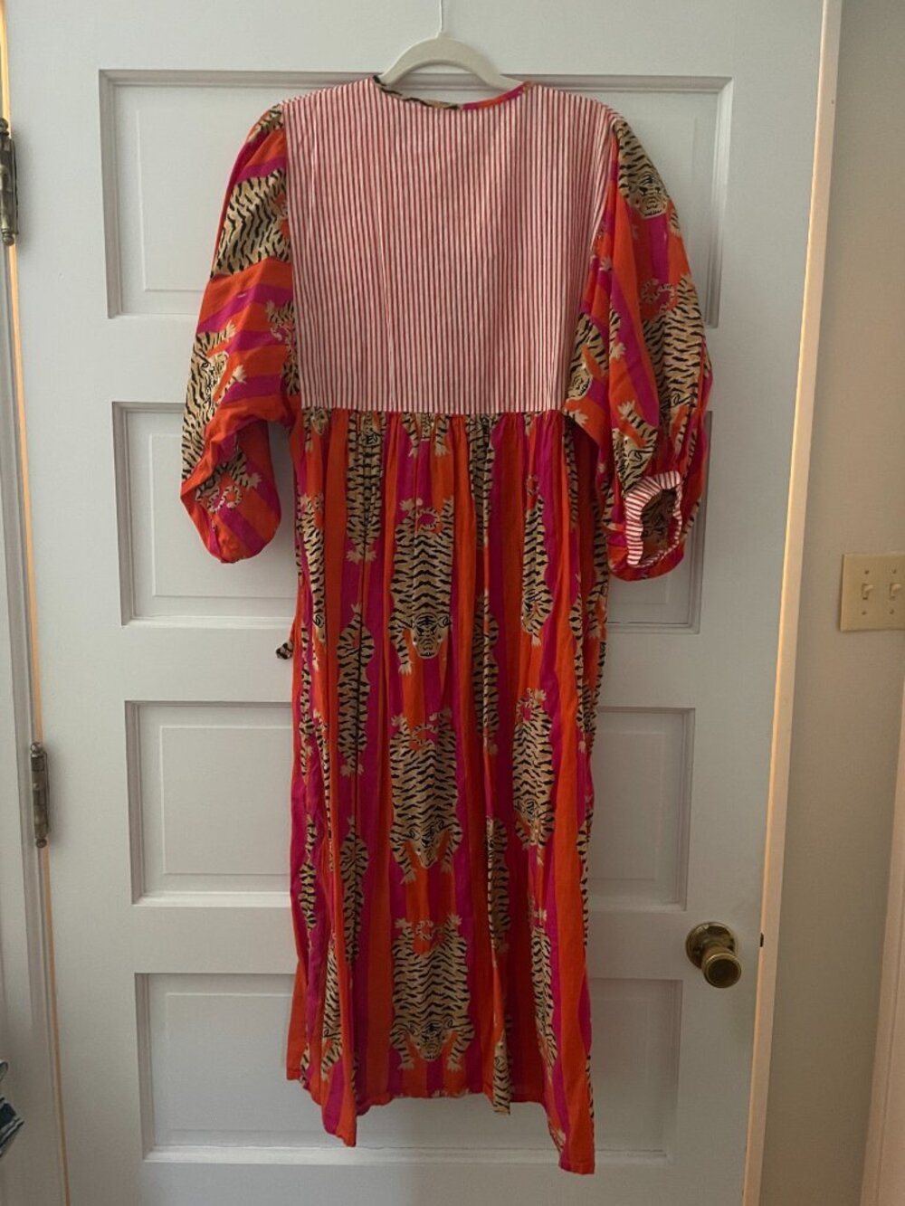 Vibrant block-print Midi/Maxi Dress -S/M - Picture 2 of 3